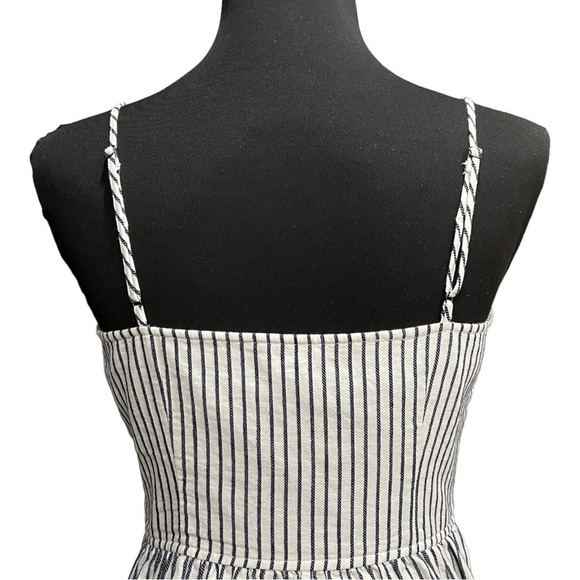 ATM Anthony Thomas Melillo Linen Blend Striped Button Front Midi Dress | Size SP - Picture 6 of 11